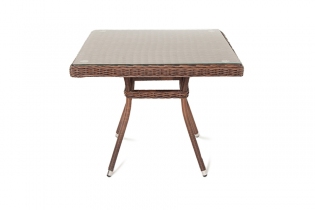 MR1000255 стол плетеный из искусственного ротанга (коричневый)